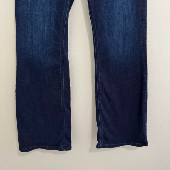 Express Dark Wash Slim Flare Short Jeans - Picture 9 of 9